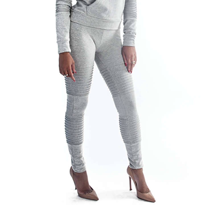 Grey Moto Leggings