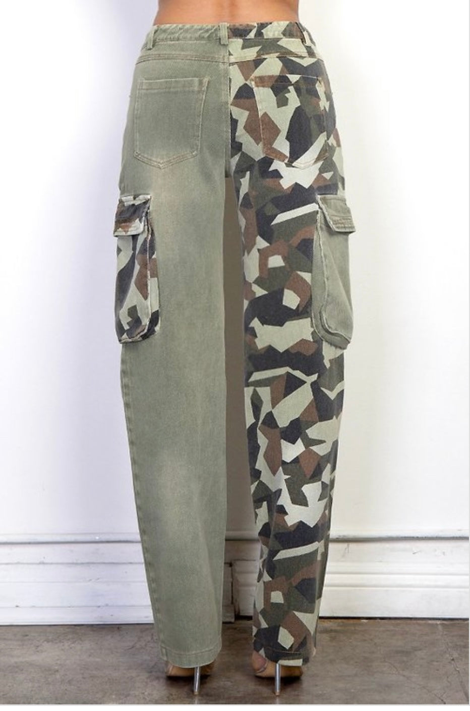 Camouflage Cargo Denim