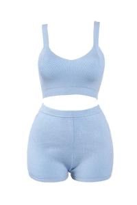 Baby Blue Two-piece Set