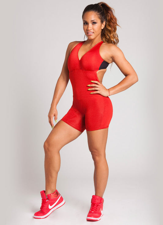 Red and Black One Piece