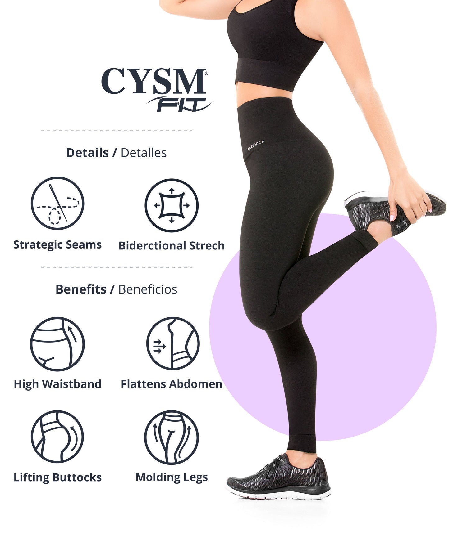 Ultra Compression and Abdomen Control Fit Legging 901