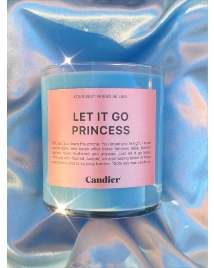"Let It Go Princess" Candle