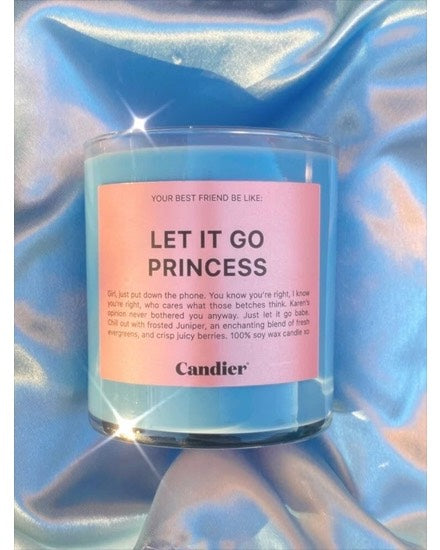 "Let It Go Princess" Candle