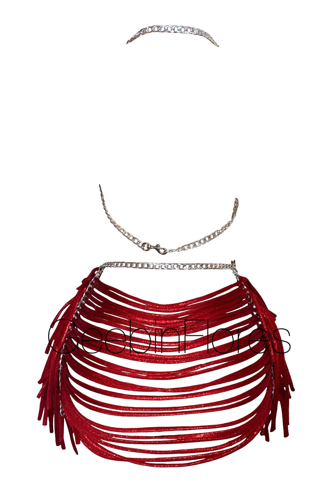 Red Strappy Candela Set