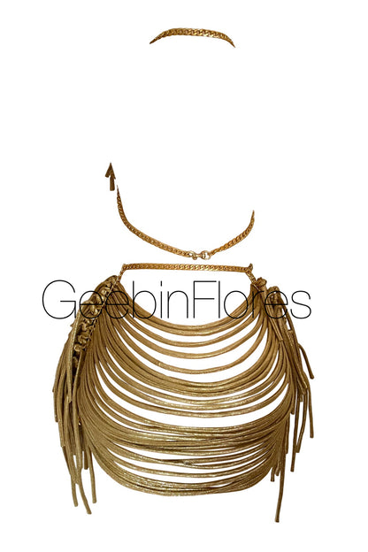 Gold Strappy Candela Set